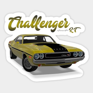 Challenger RT yellow front Sticker